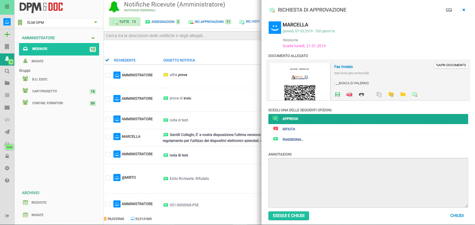 Digitalizzazione dei processi